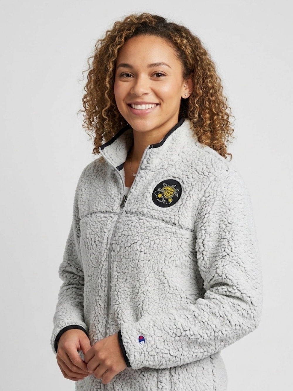 Champion Wichita State University WSU Women’s Full Zip Sherpa Fleece Jacket M